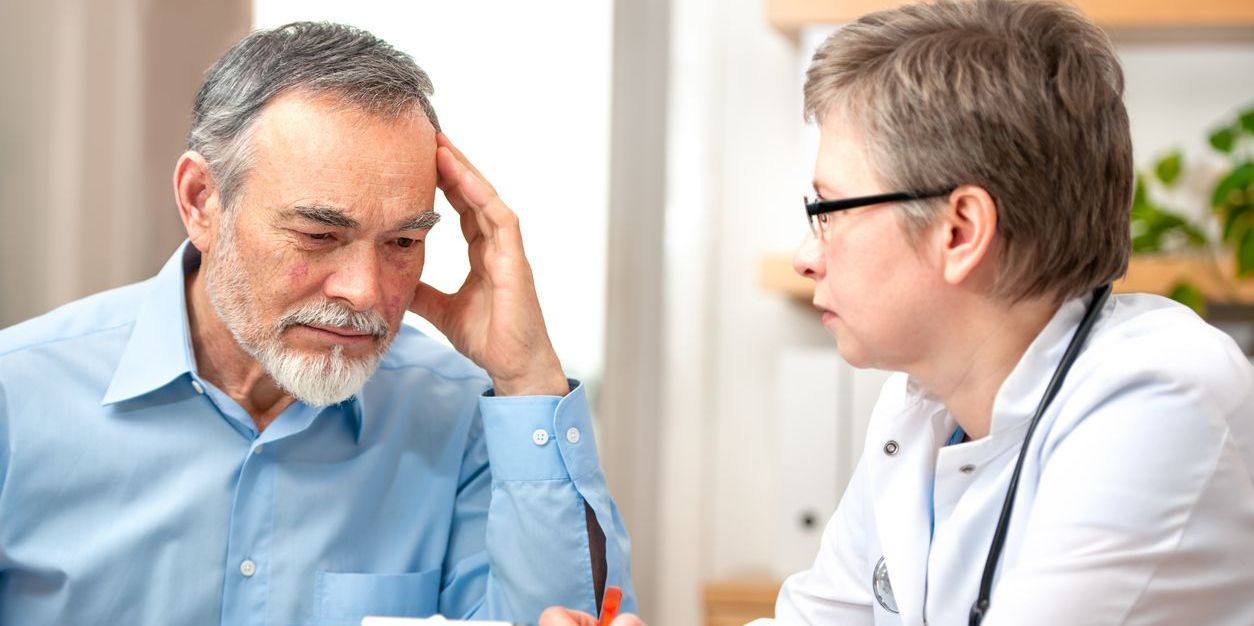 patient consults with doctor on depression medication