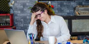 woman stressing because of adhd