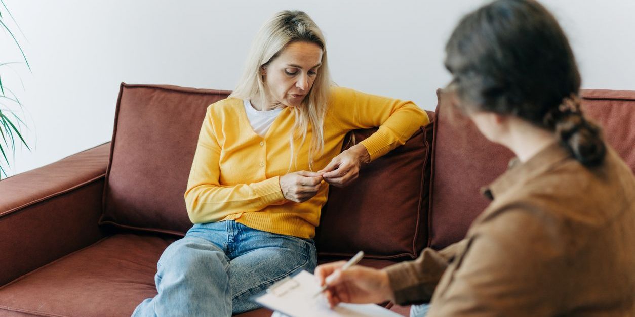 woman in trauma treatment