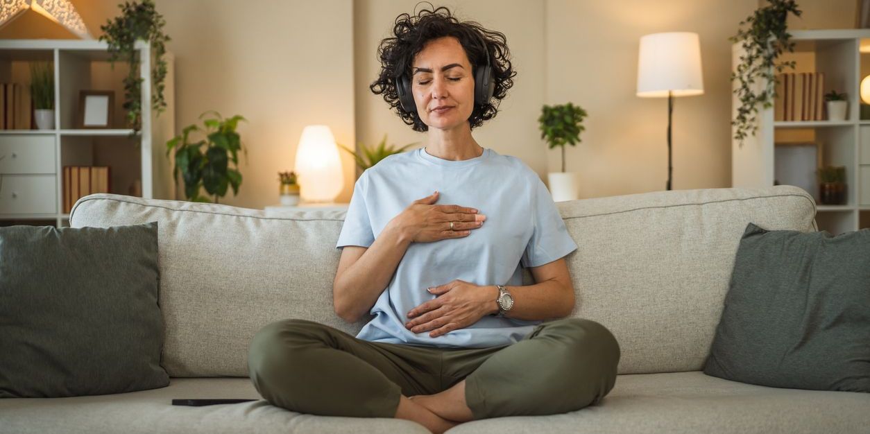 woman using meditation to help anxiety